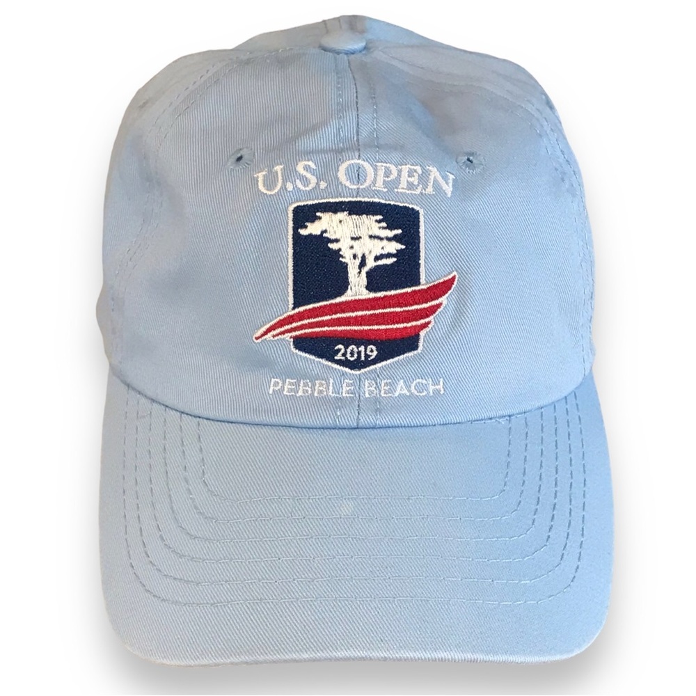 2019 US Open Golf Pebble Beach USGA Member Light Blue Adjustable Back Cap